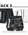 Set deportivo 3 pantalonetas deportiva running gym 2 en 1 Shark Company®