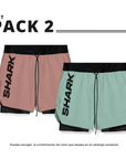 Set deportivo 2 pantalonetas deportiva running gym 2 en 1 Shark Company® (copia)