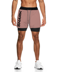 Pantaloneta deportiva running gym 2 en 1 Shark Company® elementos