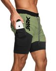 Pantaloneta all deportiva running gym 2 en 1 Shark Company®