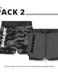 Set deportivo 2 pantalonetas deportiva running gym 2 en 1  Shark Company® (copia)