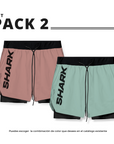 Set deportivo 2 pantalonetas deportiva running gym 2 en 1  Shark Company® (copia)