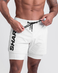 Pantaloneta deportiva running gym 2 en 1  Shark Company®