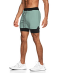 Pantaloneta deportiva running gym 2 en 1  Shark Company® elementos