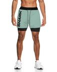 Pantaloneta deportiva running gym 2 en 1  Shark Company® elementos