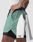 Pantaloneta deportiva running gym 2 en 1  Shark Company® elementos