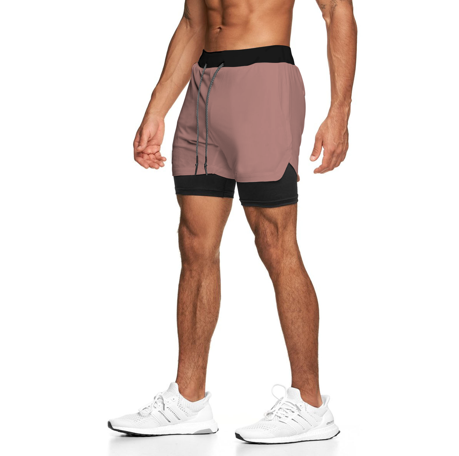 Pantaloneta deportiva running gym 2 en 1  Shark Company® elementos