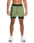 Pantaloneta deportiva running gym 2 en 1  Shark Company® elementos