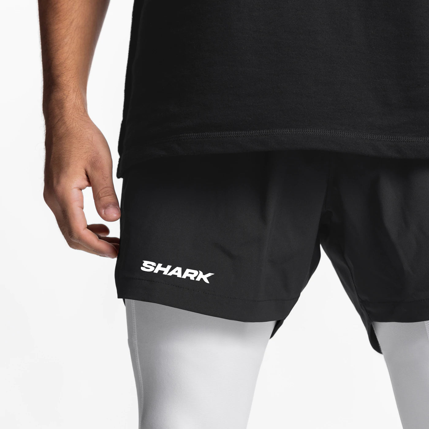 Pantaloneta licra larga deportiva running gym 2 en 1  Shark Company®