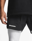 Pantaloneta licra larga deportiva running gym 2 en 1  Shark Company®