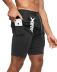 Pantaloneta deportiva running gym 2 en 1  Shark Company®