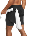 Pantaloneta deportiva running gym 2 en 1  Shark Company®