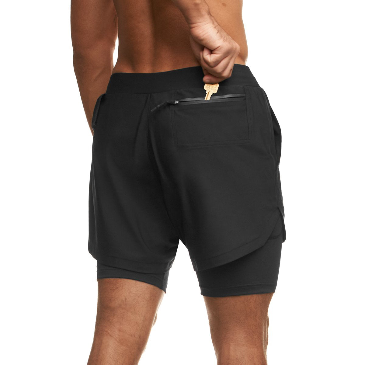 Pantaloneta deportiva running gym 2 en 1  Shark Company®