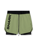 Pantaloneta deportiva running gym 2 en 1  Shark Company® elementos